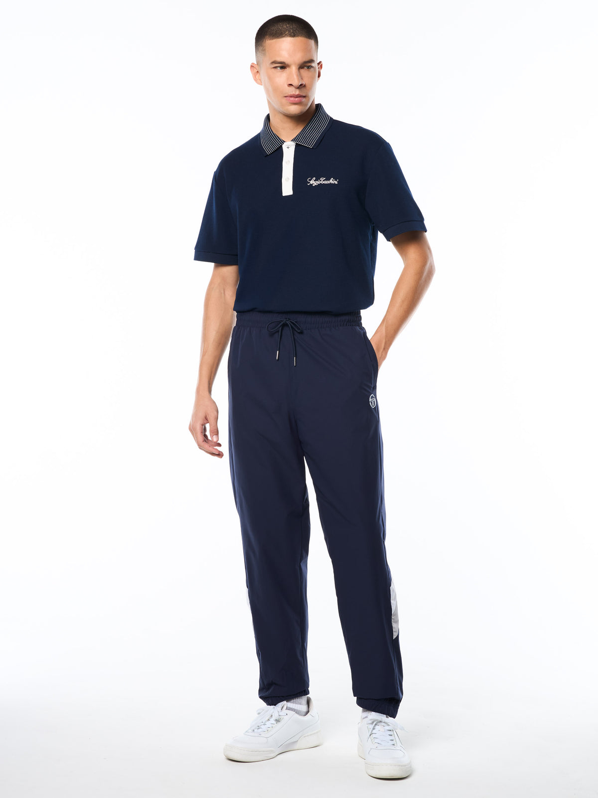 Ventilato Track Pant in Maritime Blue, view 3