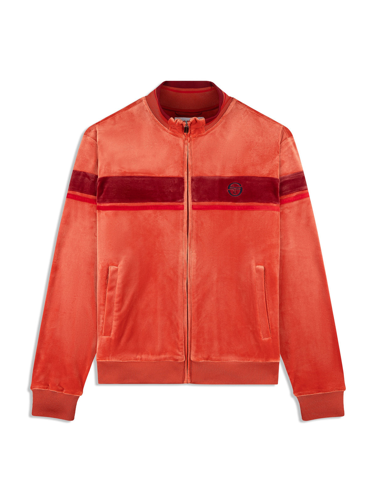 Damarindo Velour Track Jacket in Hot Sauce, view 2