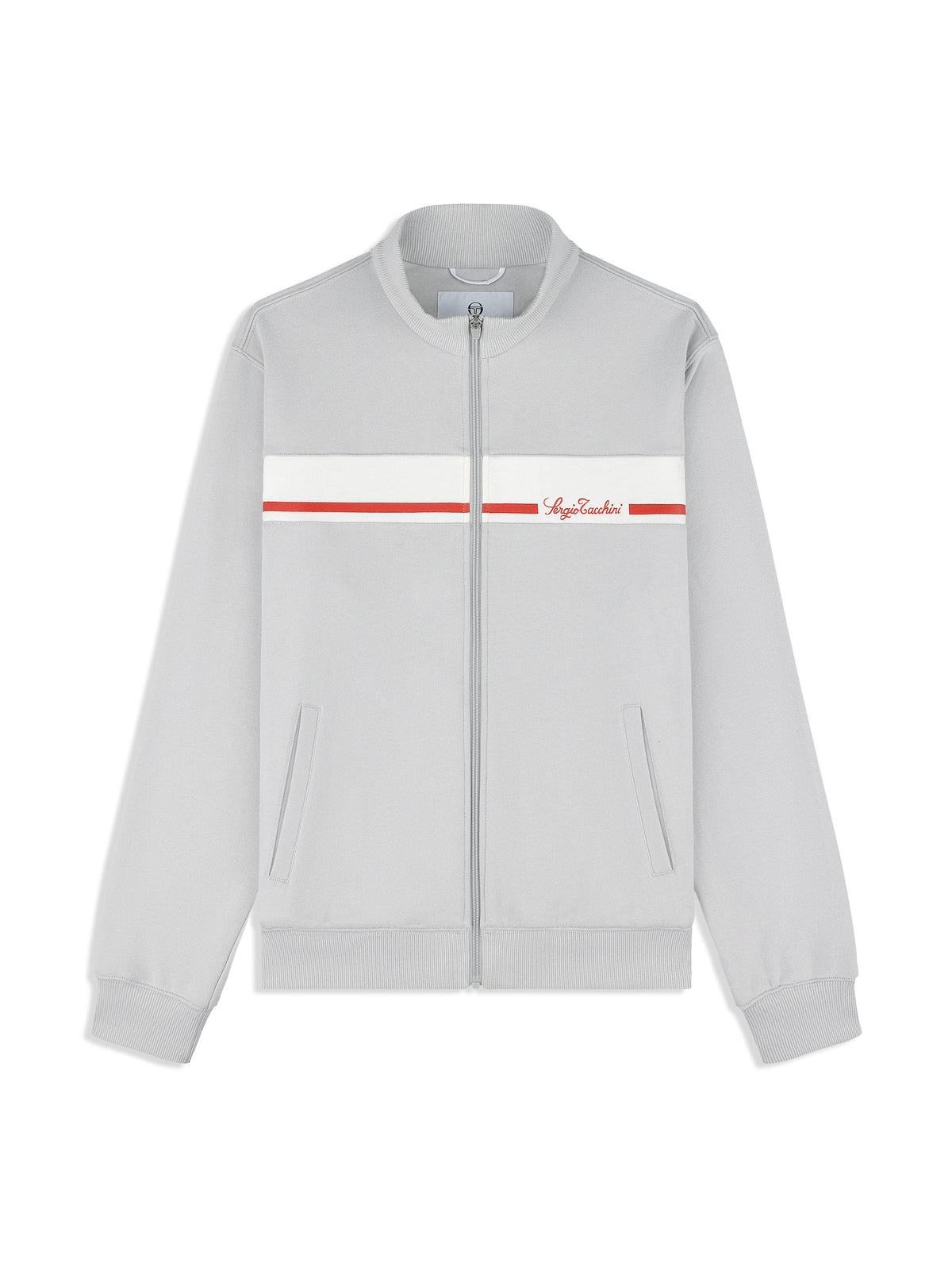 Cursivo Track Jacket in Quiet Grey, view 2
