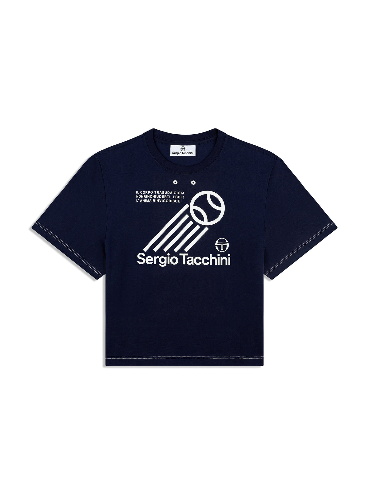 Nera Boxy Tee in Maritime Blue, view 2