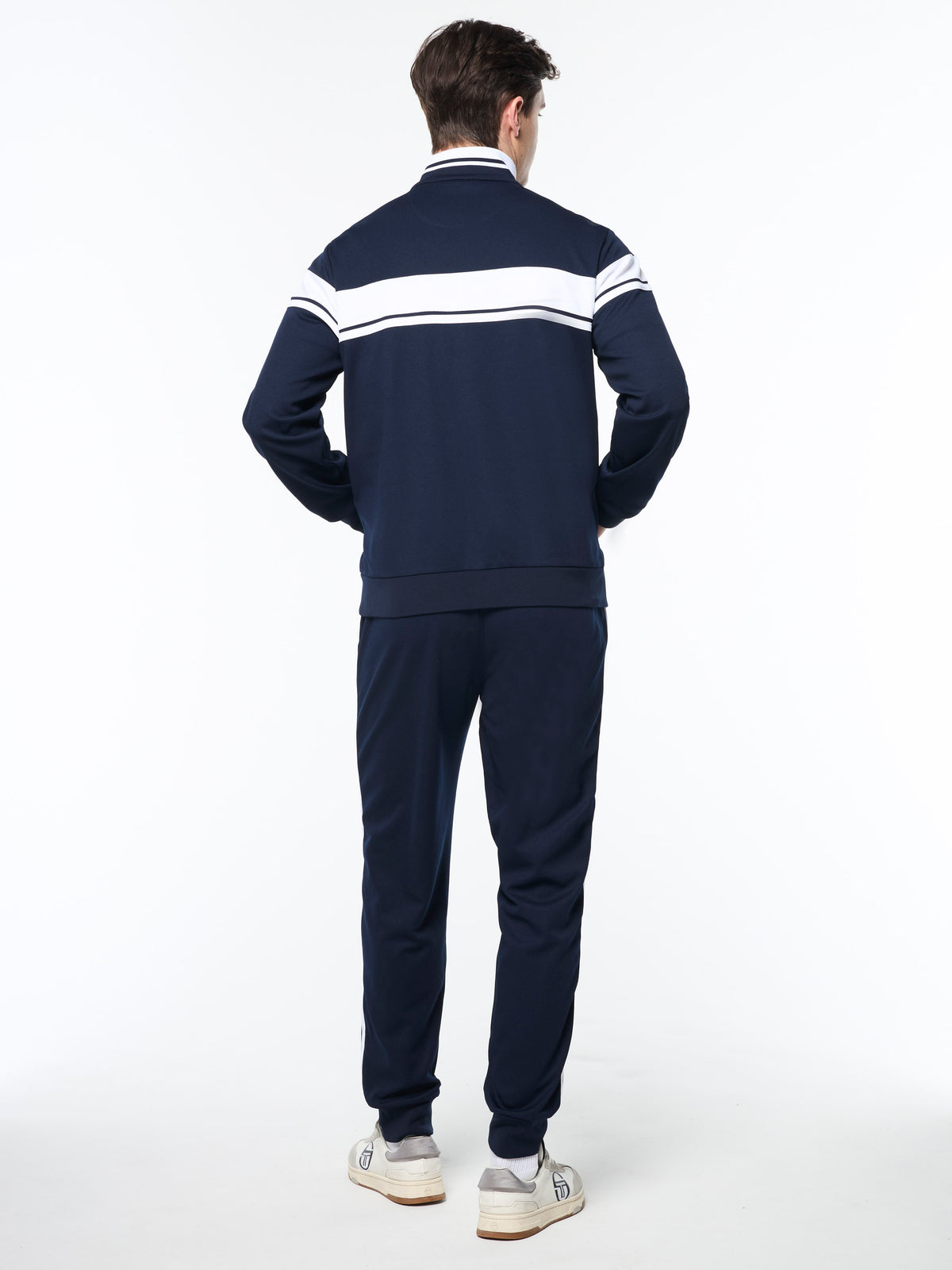 Damarindo Track Jacket Archivio in Maritime Blue/ White, view 5