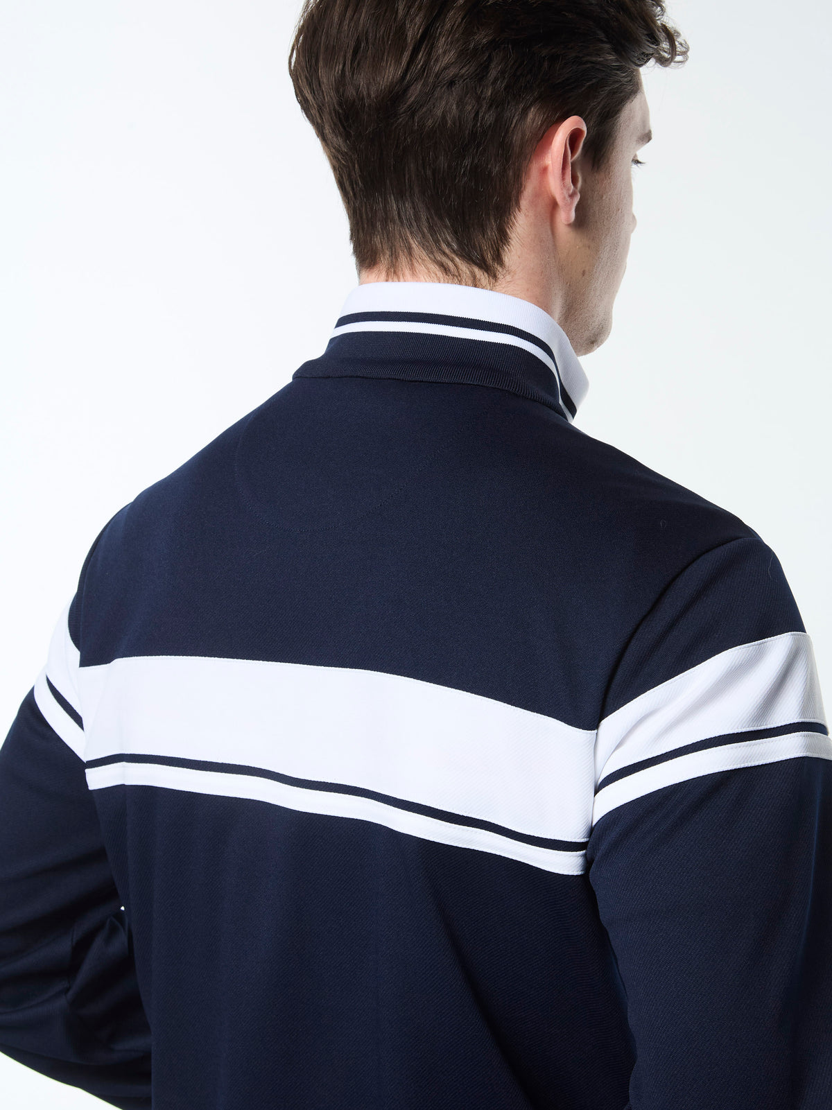 Damarindo Track Jacket Archivio in Maritime Blue/ White, view 6