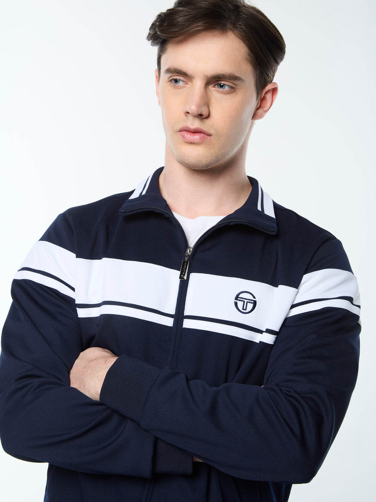 Damarindo Track Jacket Archivio in Maritime Blue/ White, view 8