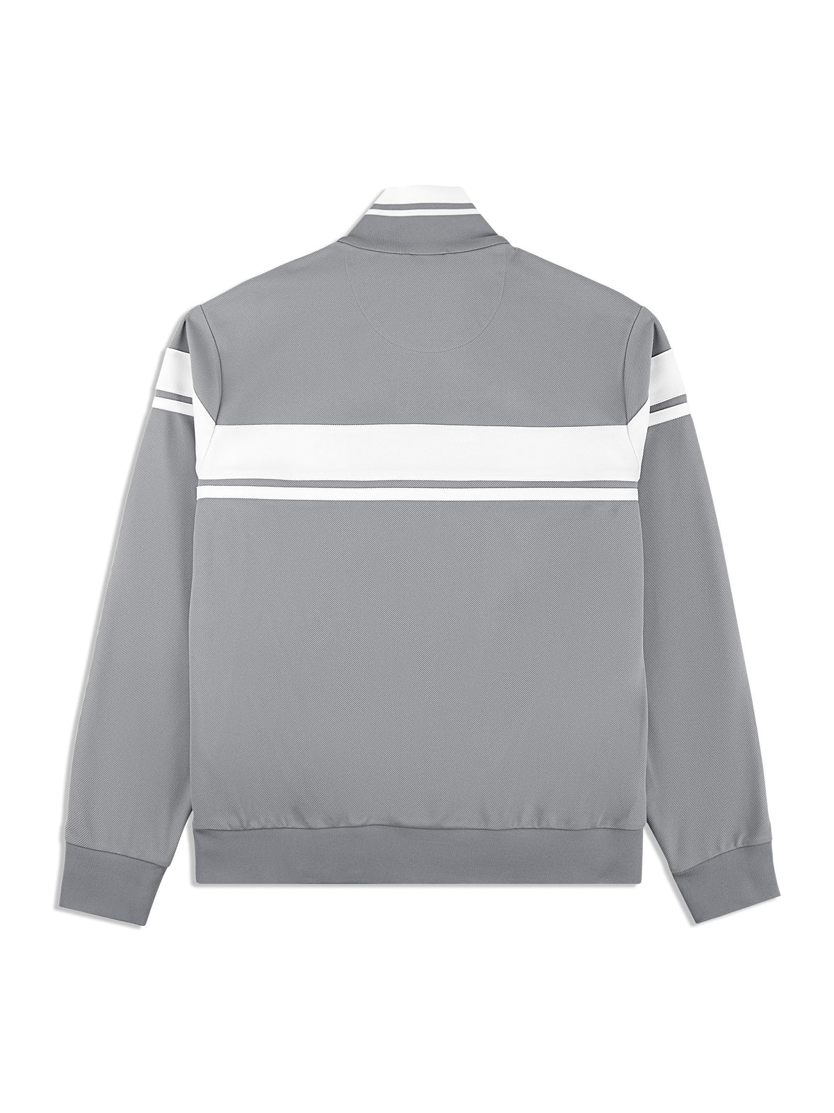 Sergio Tacchini Damarindo Track Jacket Archivio in Sleet/White, back flat lay.