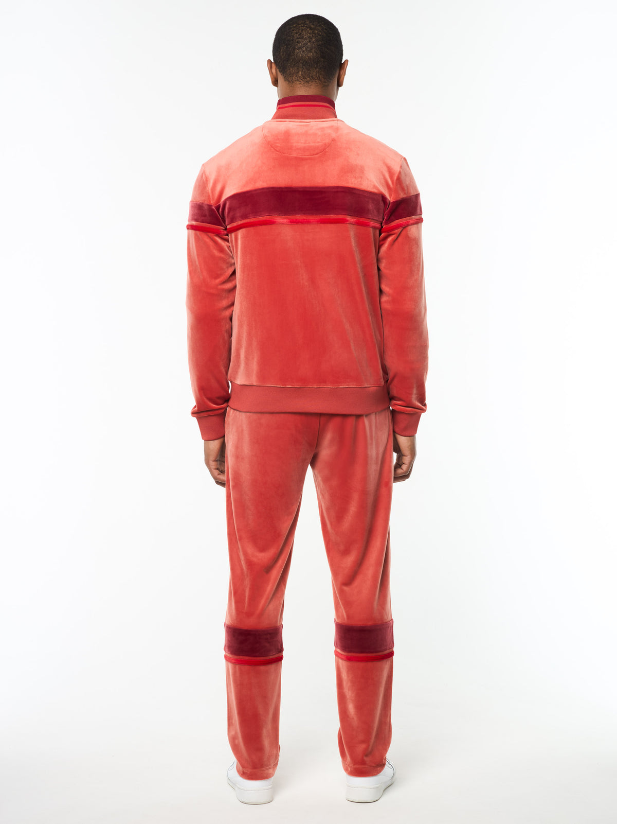 Damarindo Velour Track Jacket in Hot Sauce, view 5