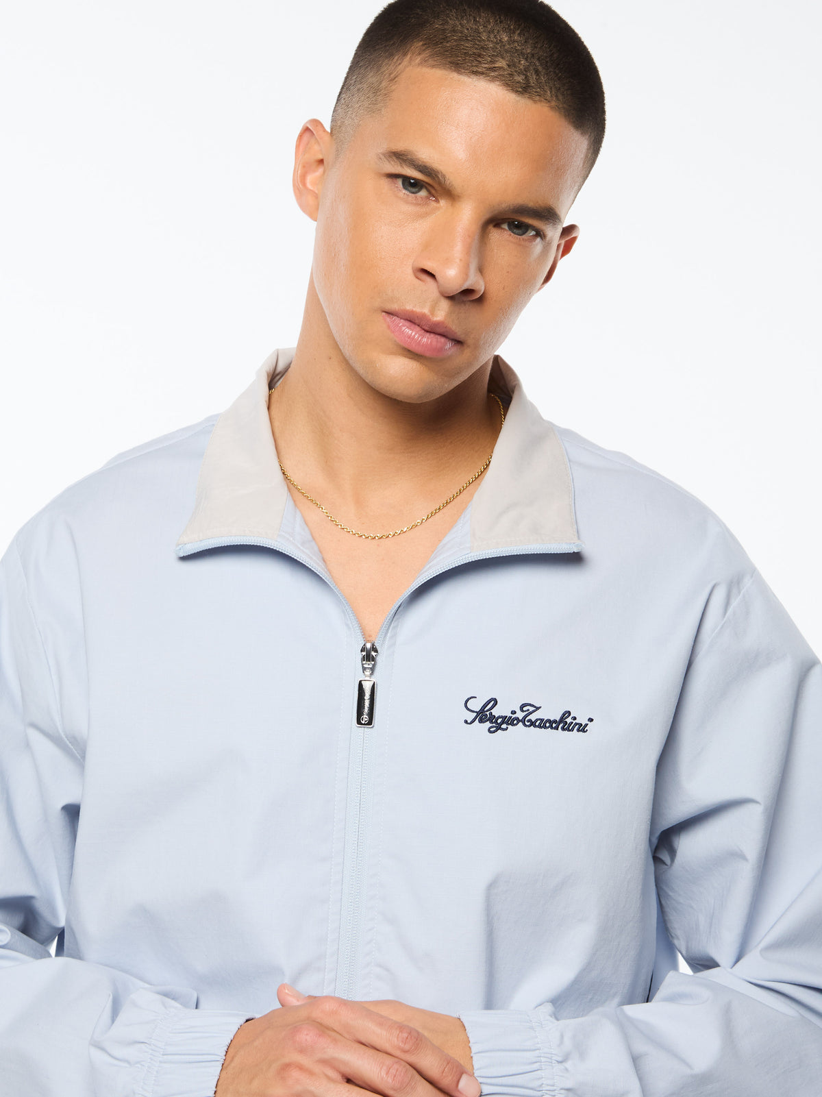 Fiamma Track Jacket in Baby Blue, view 9