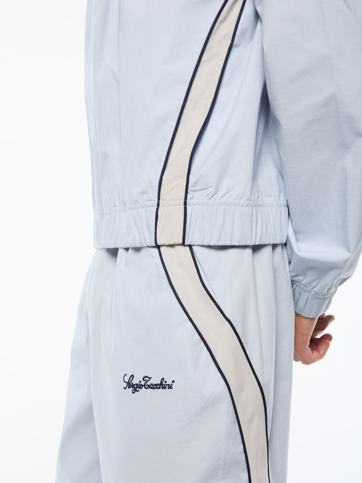 Fiamma Track Jacket in Baby Blue, view 3