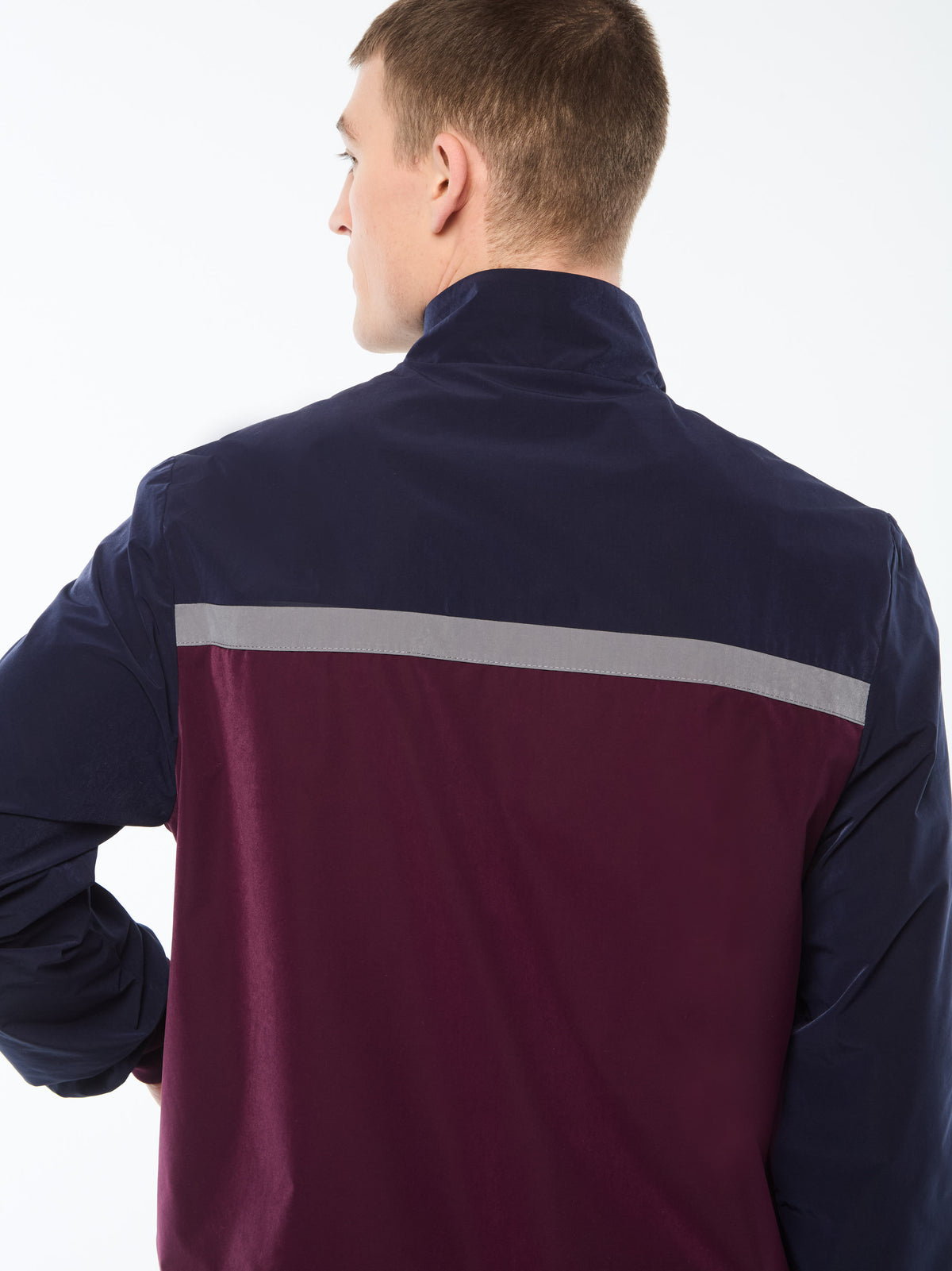 Portico Track Jacket in Maritime Blue, view 6