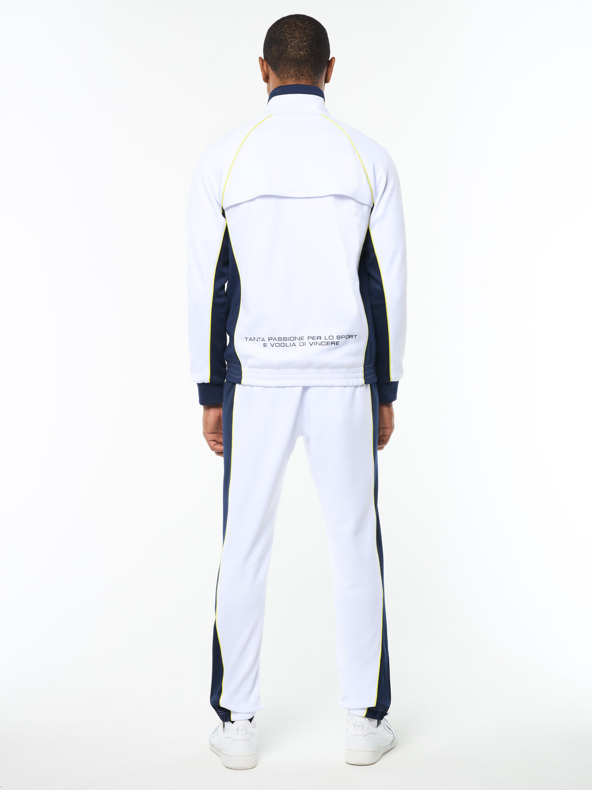 Corsa Track Jacket in Brilliant White, view 9