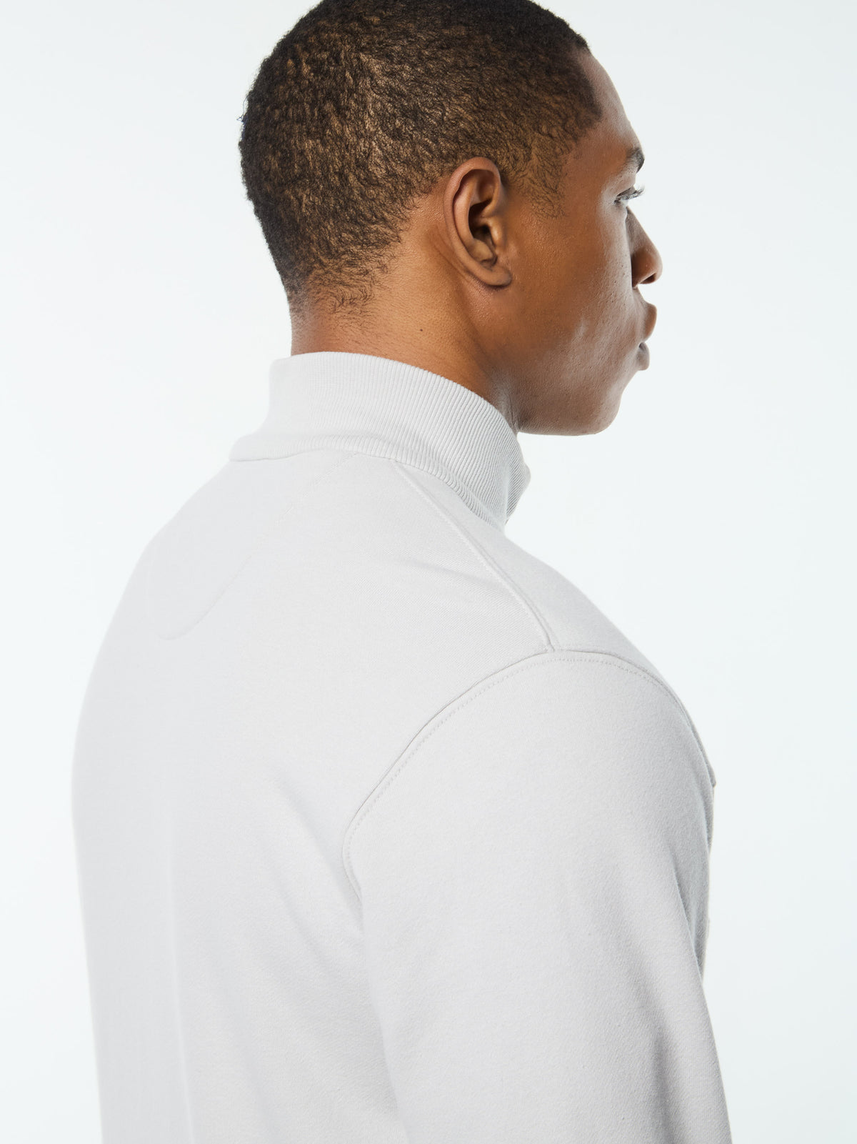 Cursivo Track Jacket in Quiet Grey, view 6