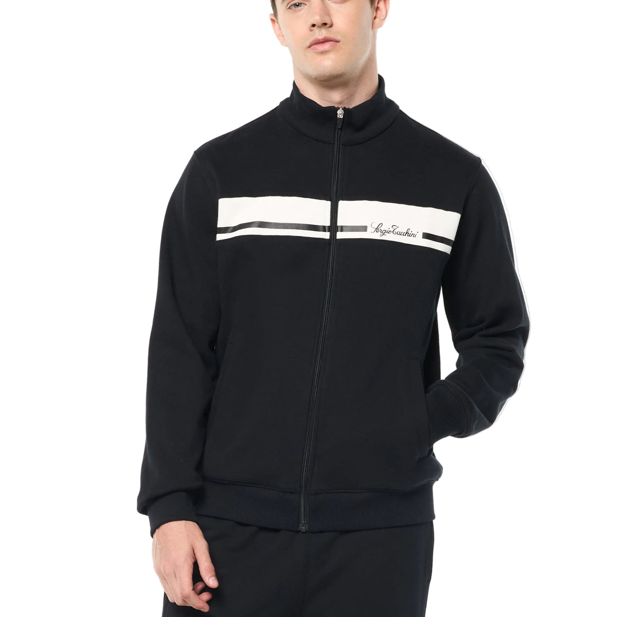 Cursivo Track Jacket- Black Beauty – Sergio Tacchini