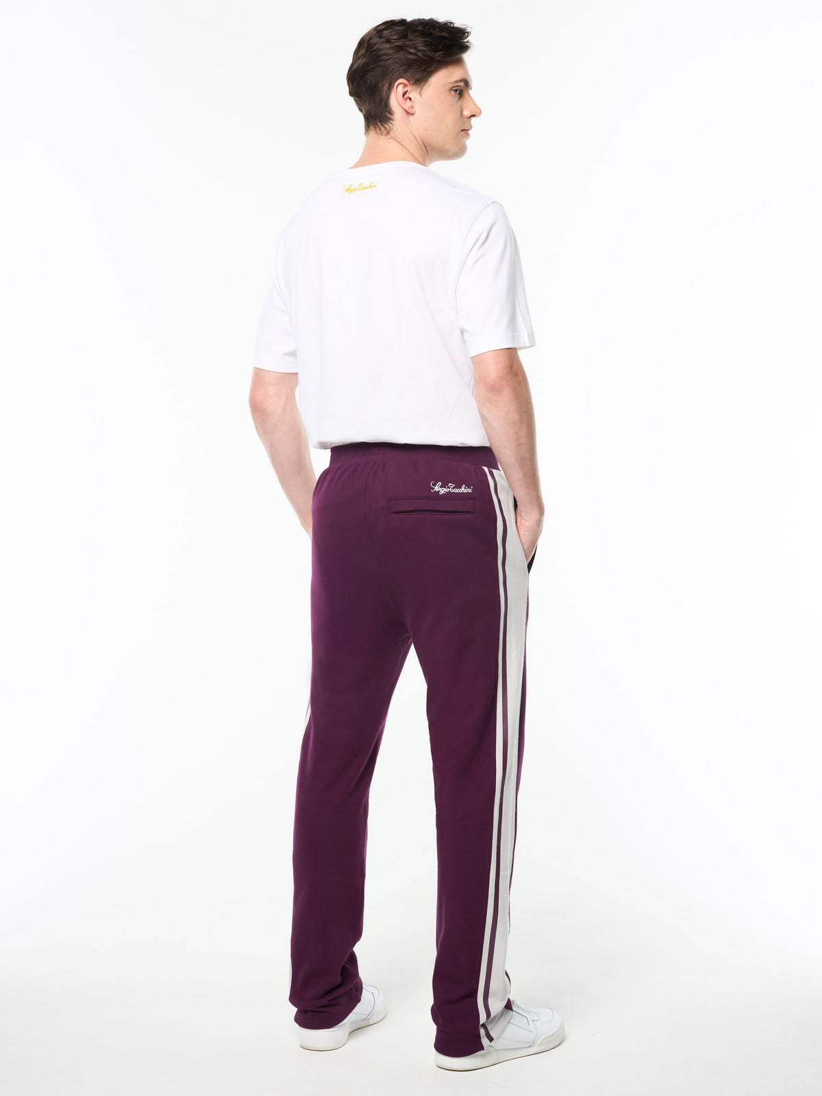 Cursivo Track Pant in Potent Purple, view 5