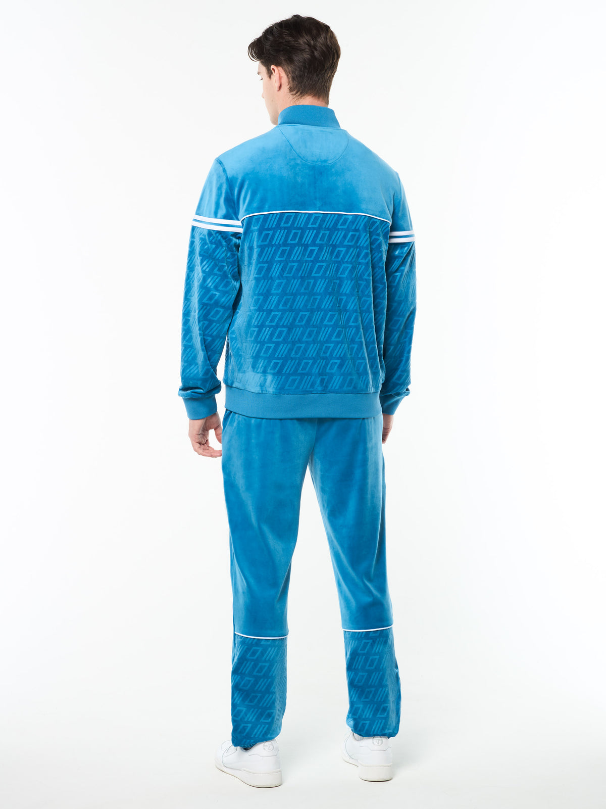 Bandiera Track Jacket in Mykonos Blue, view 5