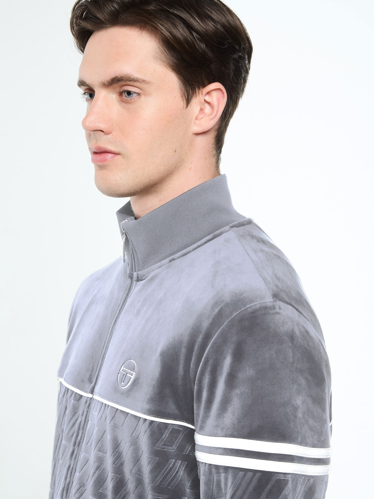 Bandiera Track Pant in Sleet, view 5