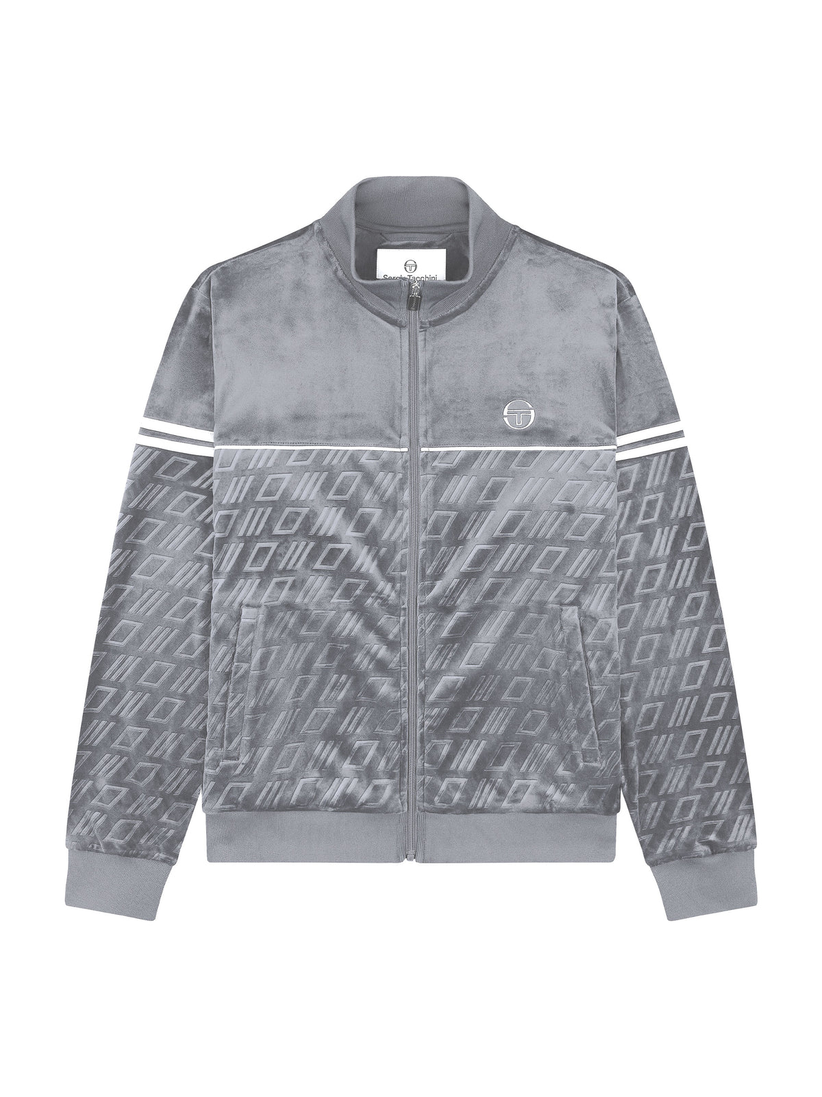 Bandiera Track Jacket in Sleet, view 2