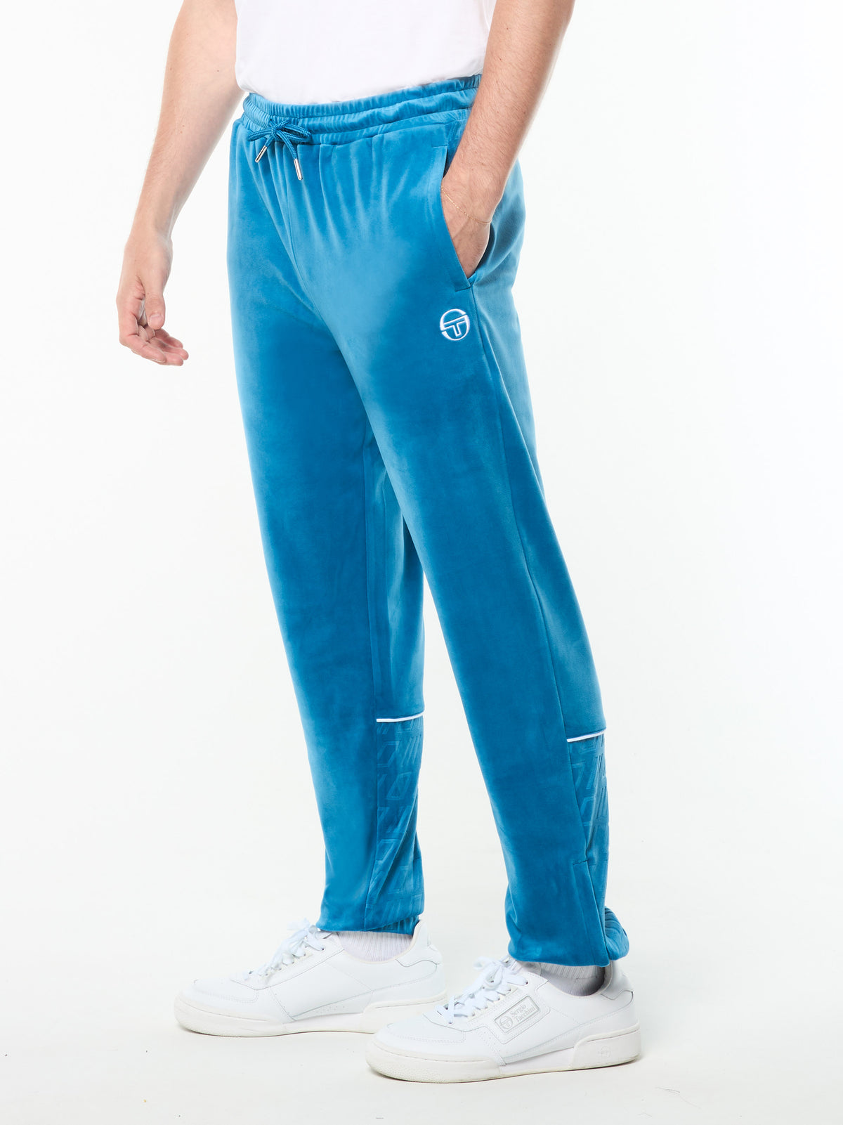 Bandiera Track Pant in Mykonos Blue
