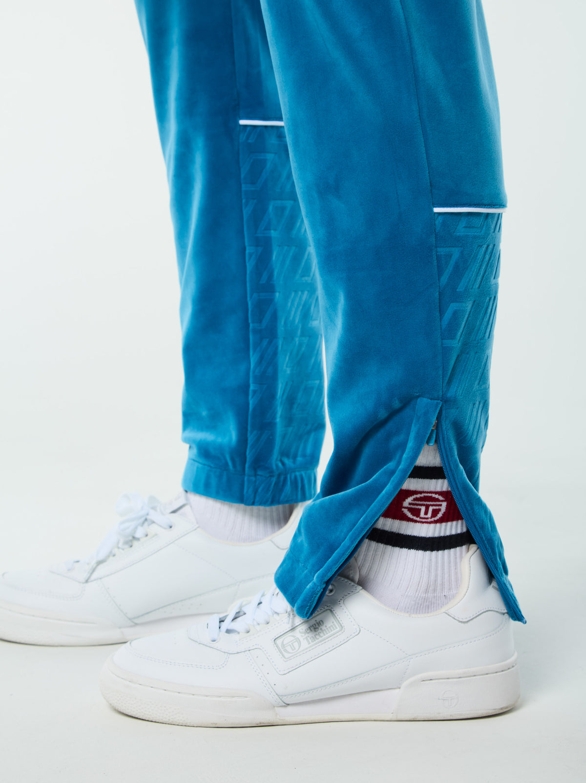 Bandiera Track Pant in Mykonos Blue, view 8