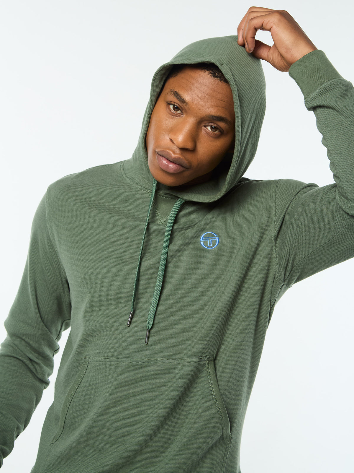 Grafico Hoodie in Duck Green, view 8