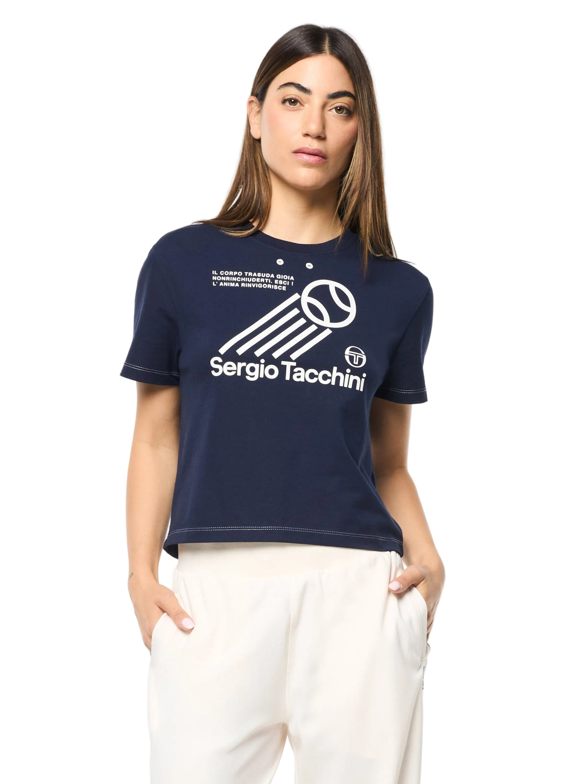 Nera Boxy Tee in Maritime Blue