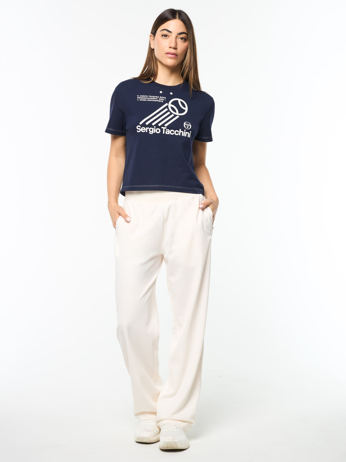 Nera Boxy Tee in Maritime Blue, view 3