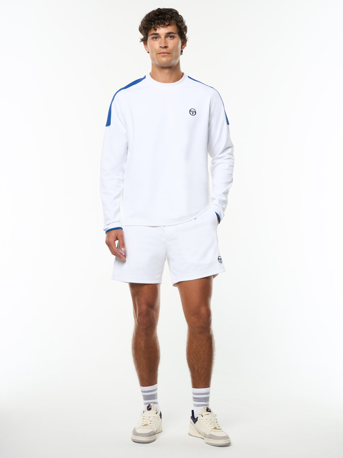 Magro Performance Sweatshirt in Brilliant White, view 2