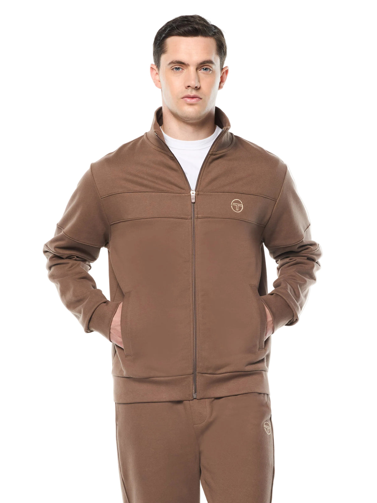 Lineo Track Jacket in Chocolate Chip