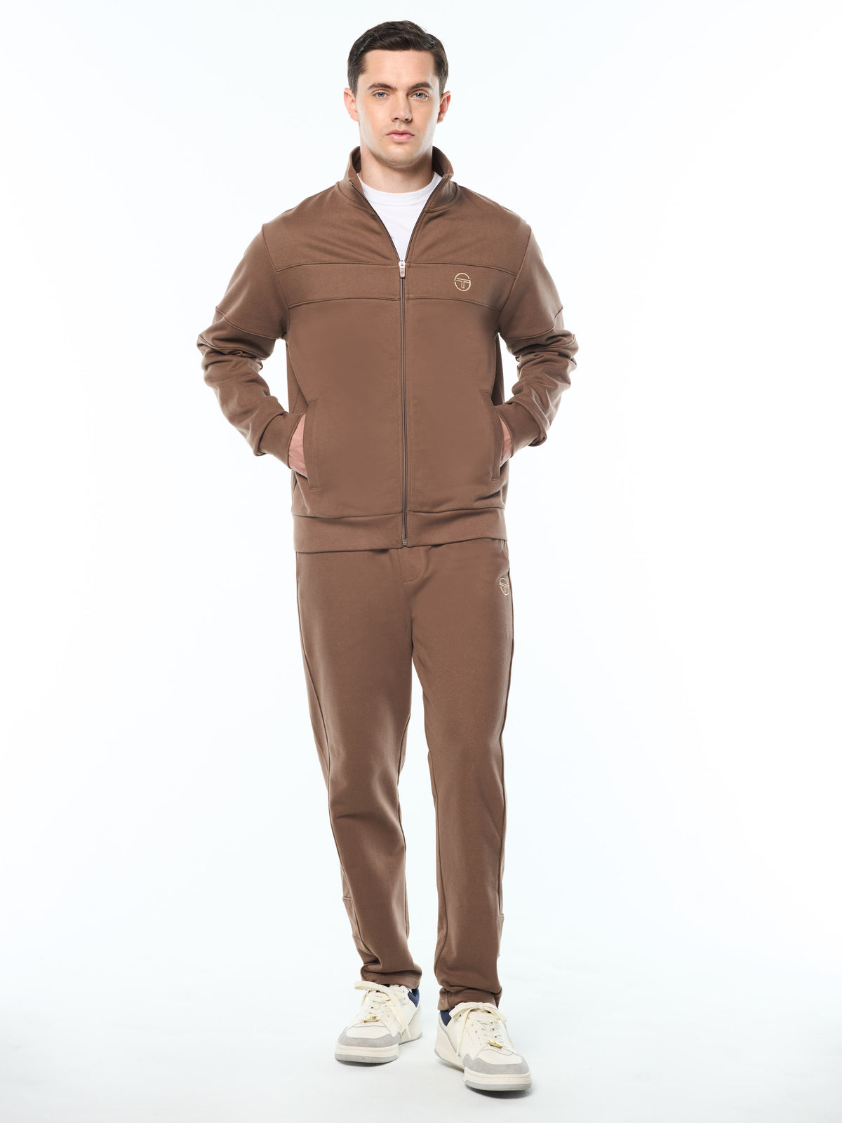 Lineo Track Jacket in Chocolate Chip, view 3