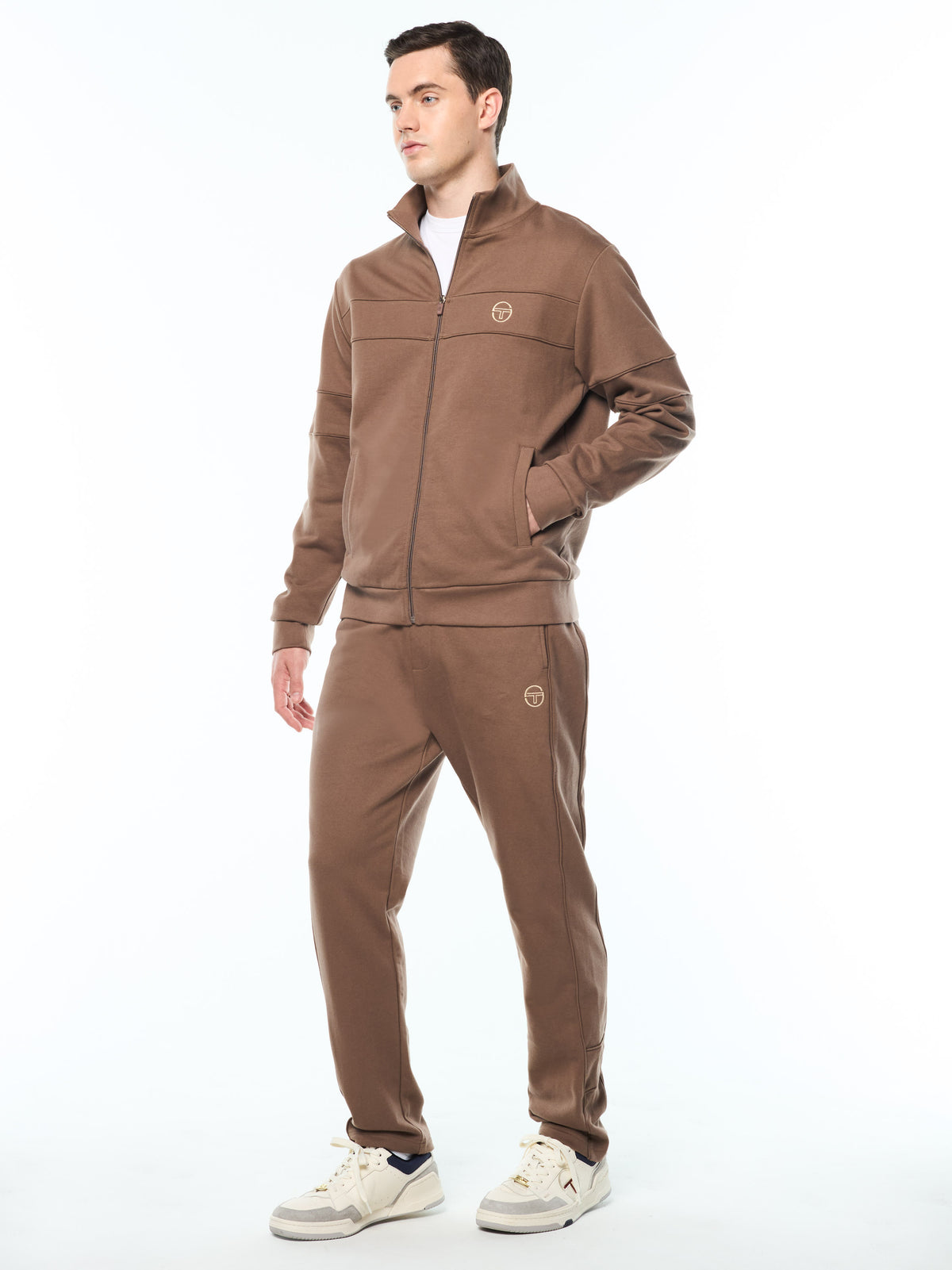 Lineo Track Jacket in Chocolate Chip, view 4