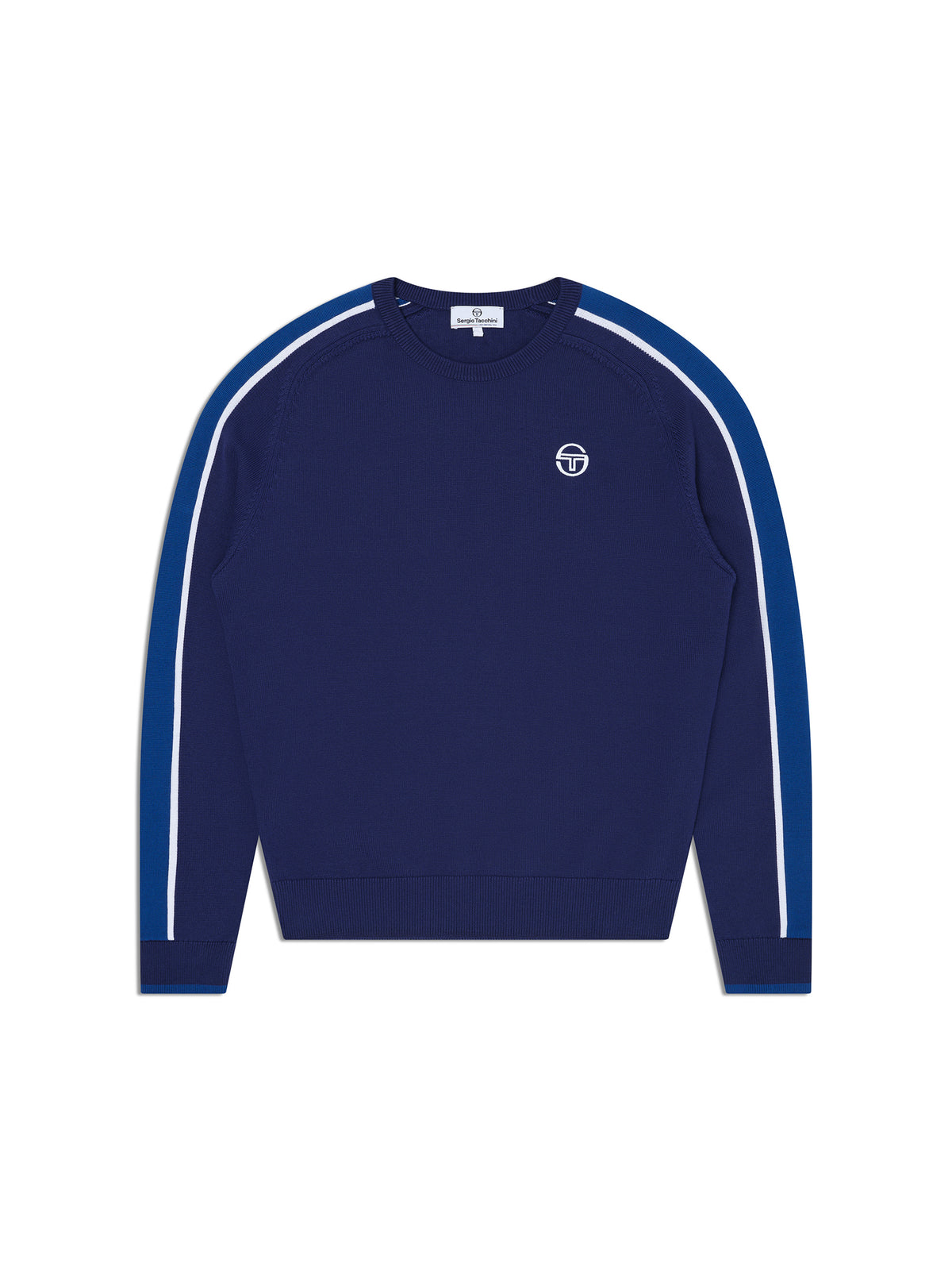 Fico Crew Long Sleeve in Beacon Blue, view 2