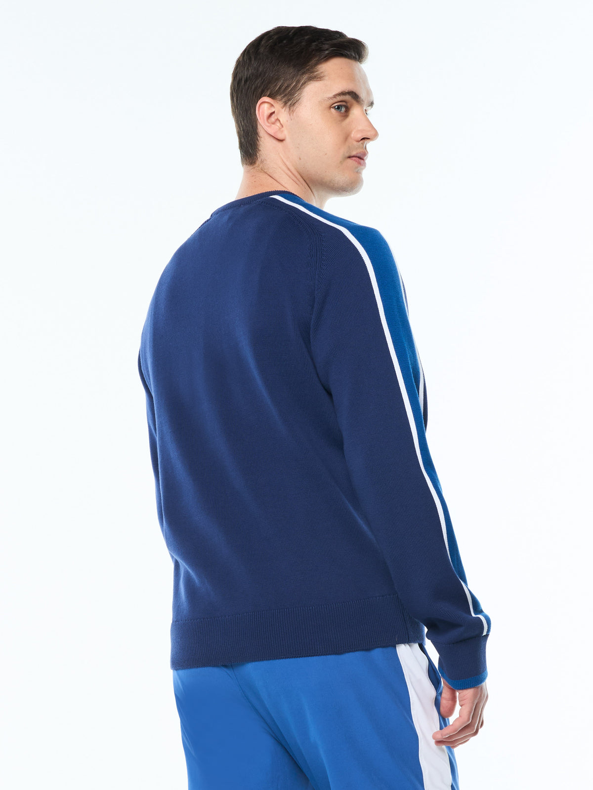 Fico Crew Long Sleeve in Beacon Blue, view 6