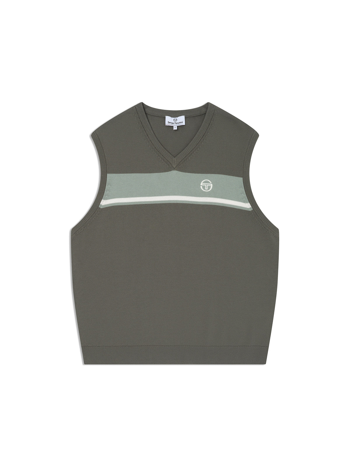 Fico V-Neck Vest in Laurel Wreath, view 2