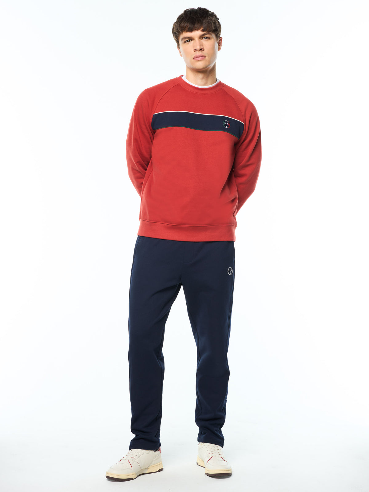 Tricolore Sweatshirt in Bossa Nova, view 3