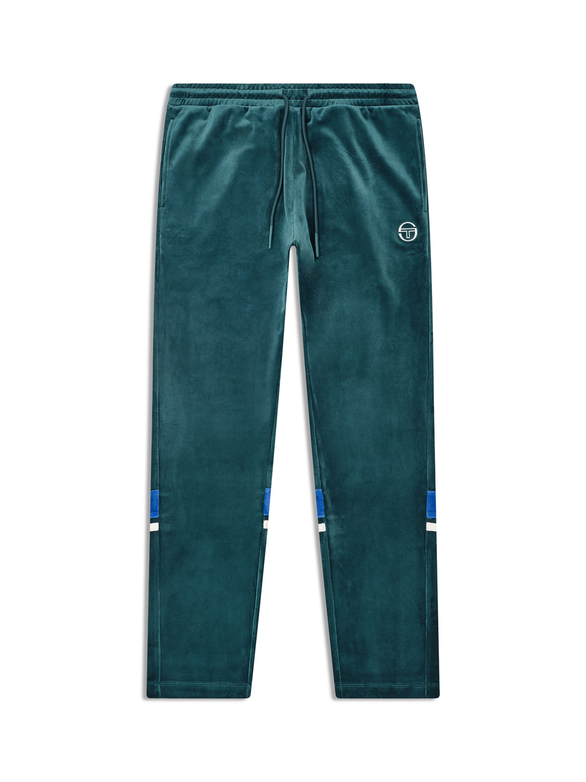 Damarindo Velour Track Pant in Forest Biome, view 2