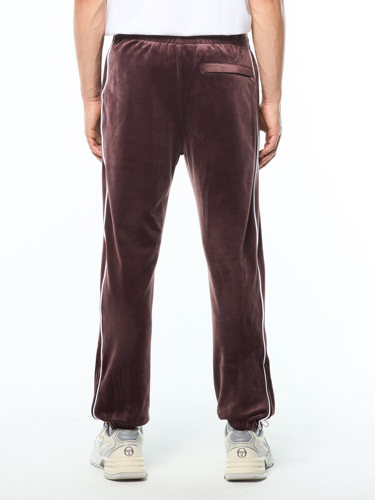 Lioni Veour Track Pant in Huckleberry, view 4