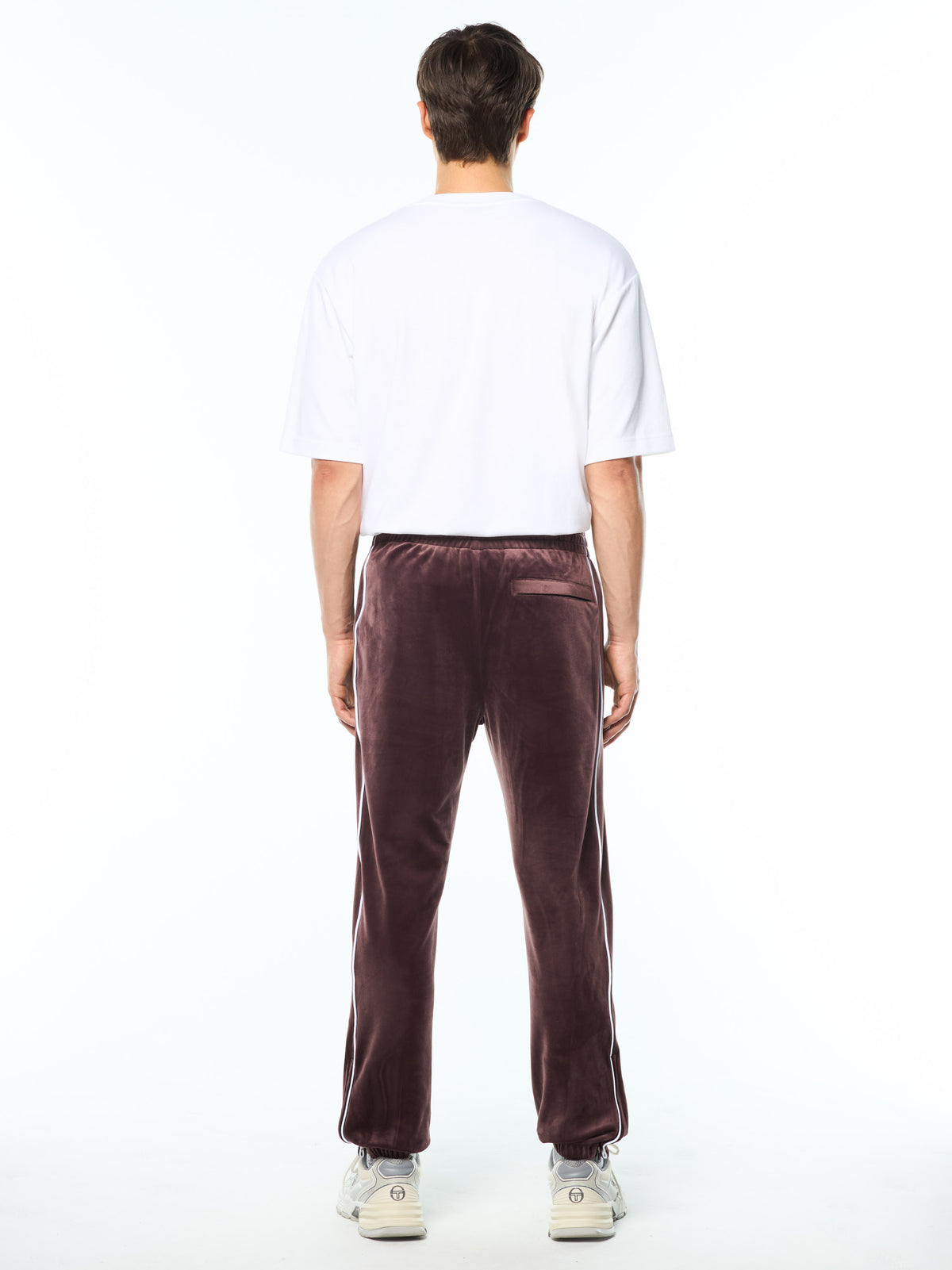 Lioni Veour Track Pant in Huckleberry, view 6