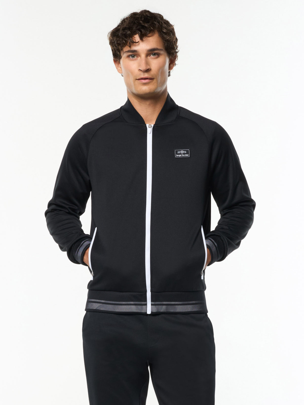 Raffinato Track Jacket in Black Beauty