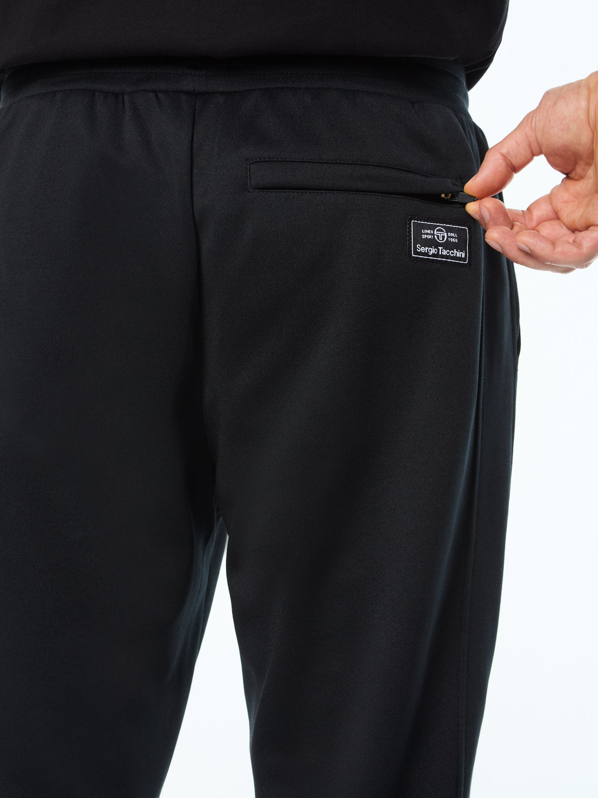 Raffinato Track Pant in Black Beauty, view 4