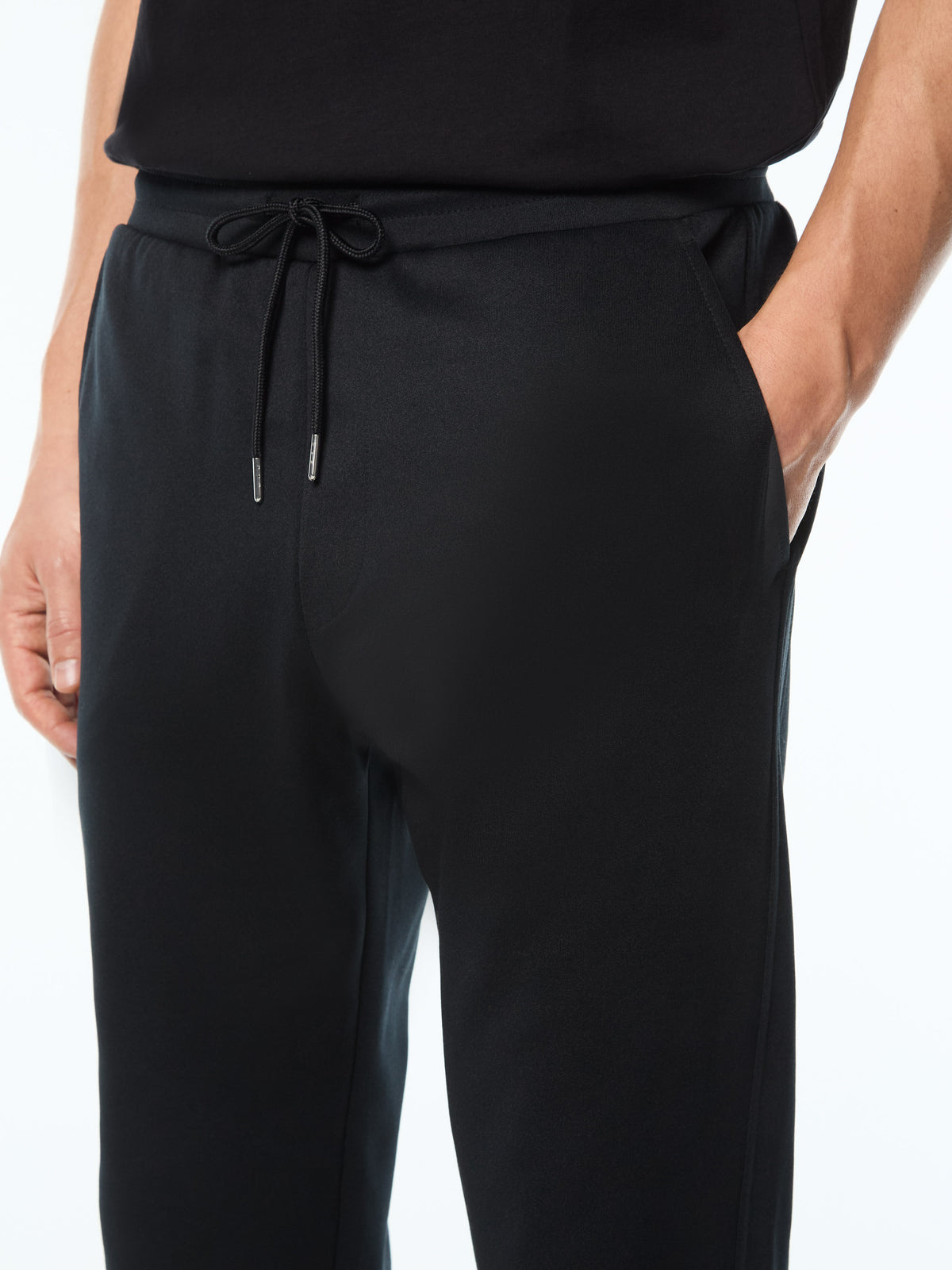 Raffinato Track Pant in Black Beauty, view 5