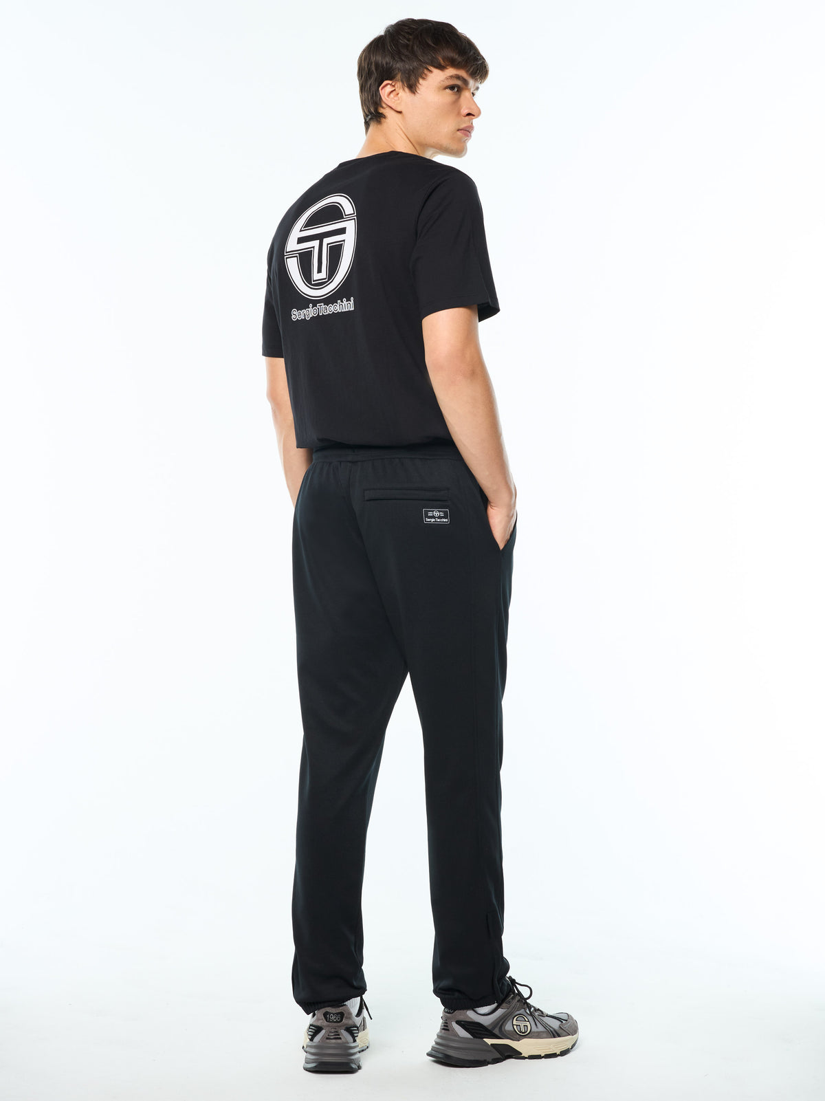 Raffinato Track Pant in Black Beauty, view 8