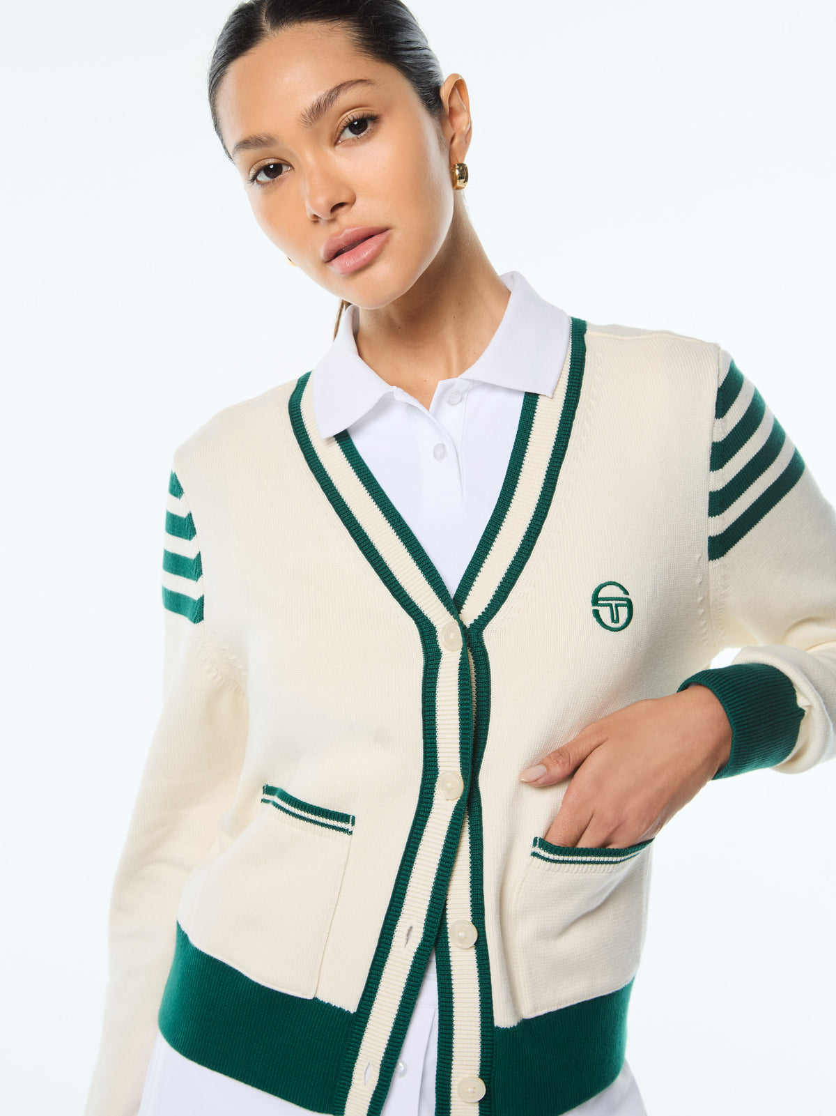 Prepente Cardigan in Gardenia, view 8