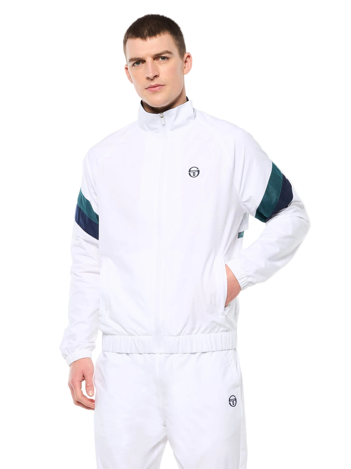 Ventilato Track Jacket in Brilliant White