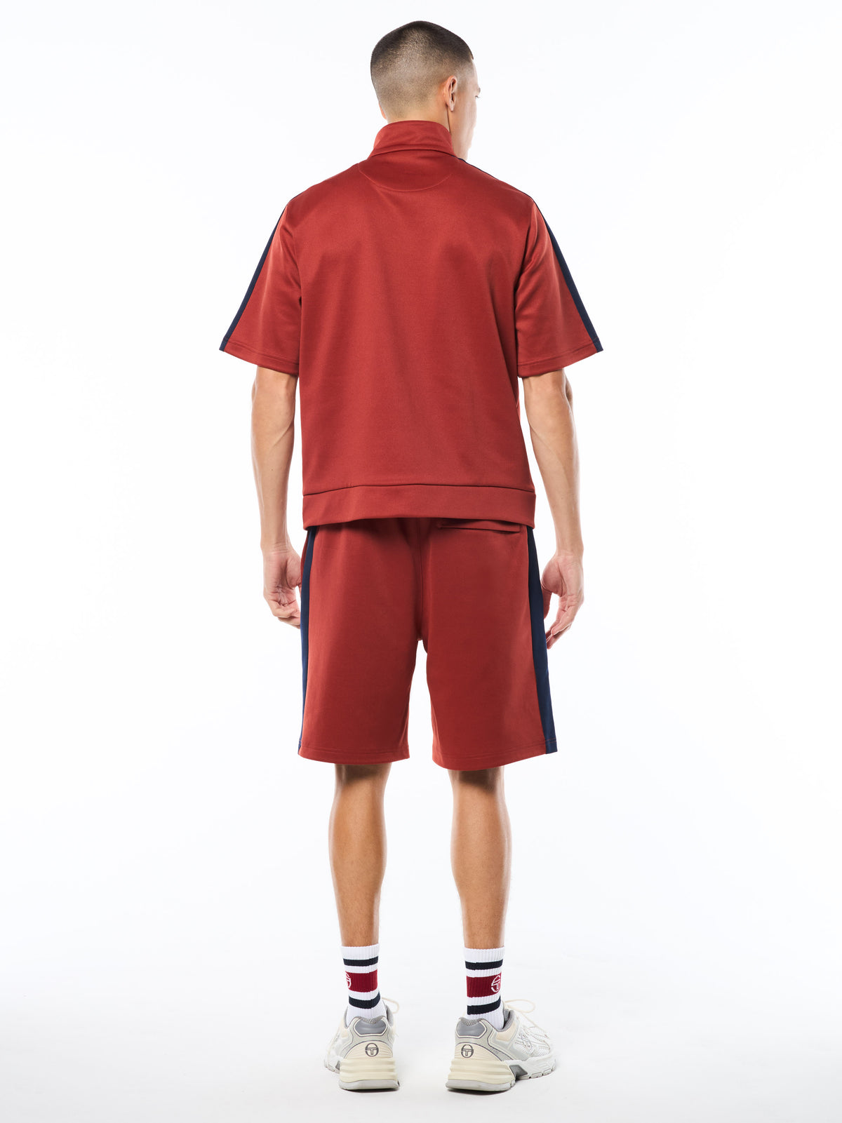 Viscotti Short Sleeve Track Jacket in Bossa Nova, view 3