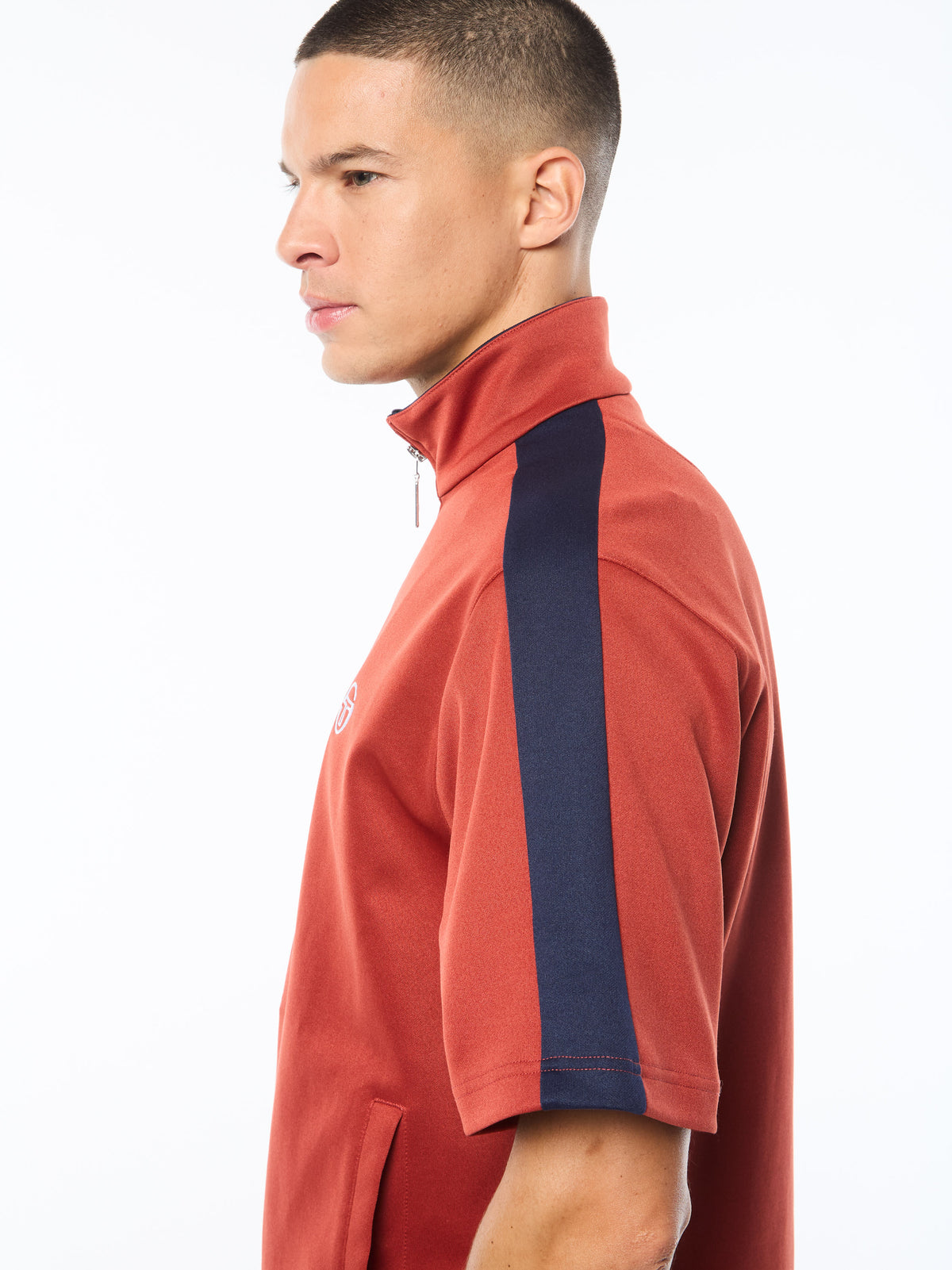Viscotti Short Sleeve Track Jacket in Bossa Nova, view 5