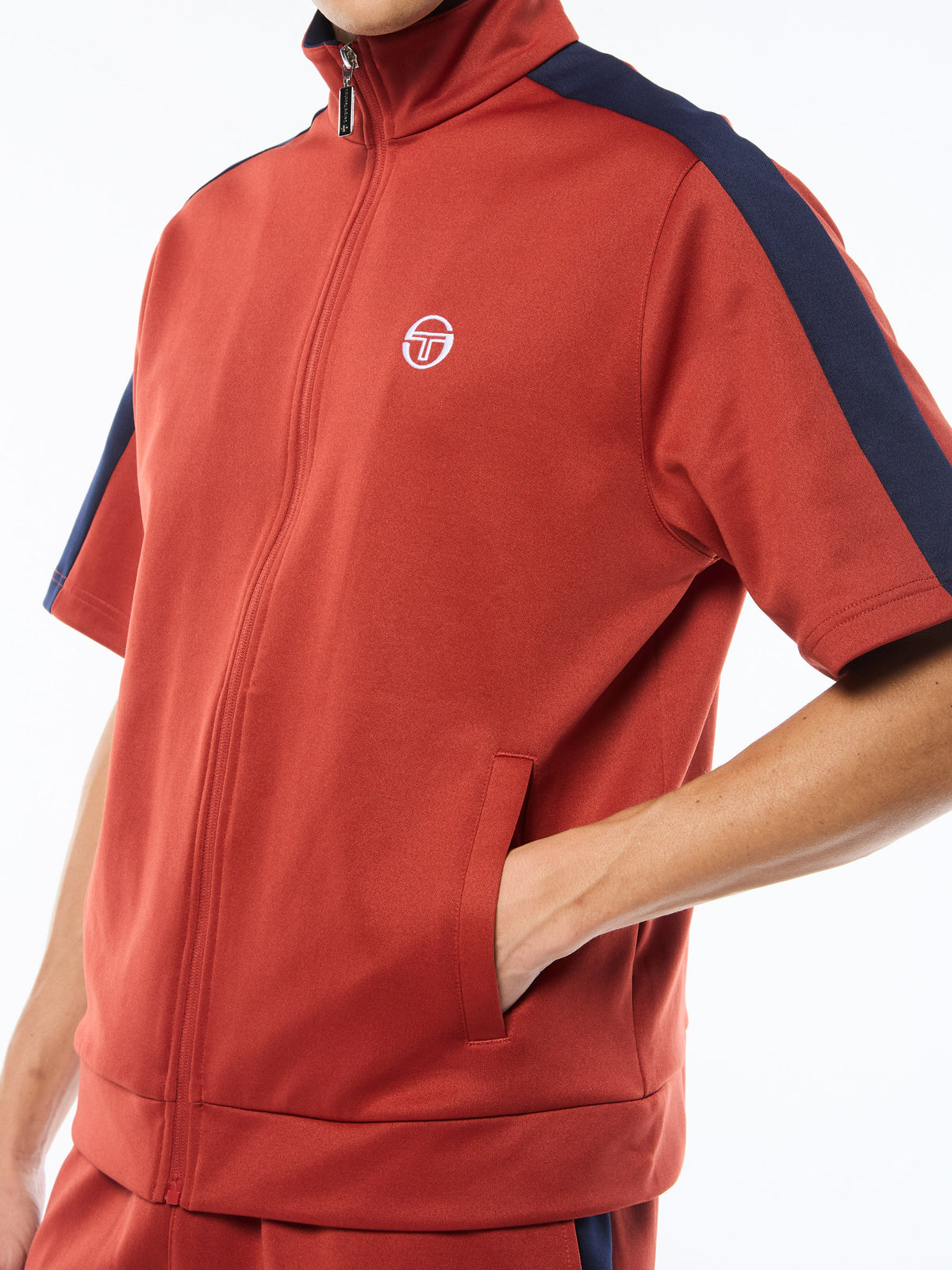 Viscotti Short Sleeve Track Jacket in Bossa Nova, view 8
