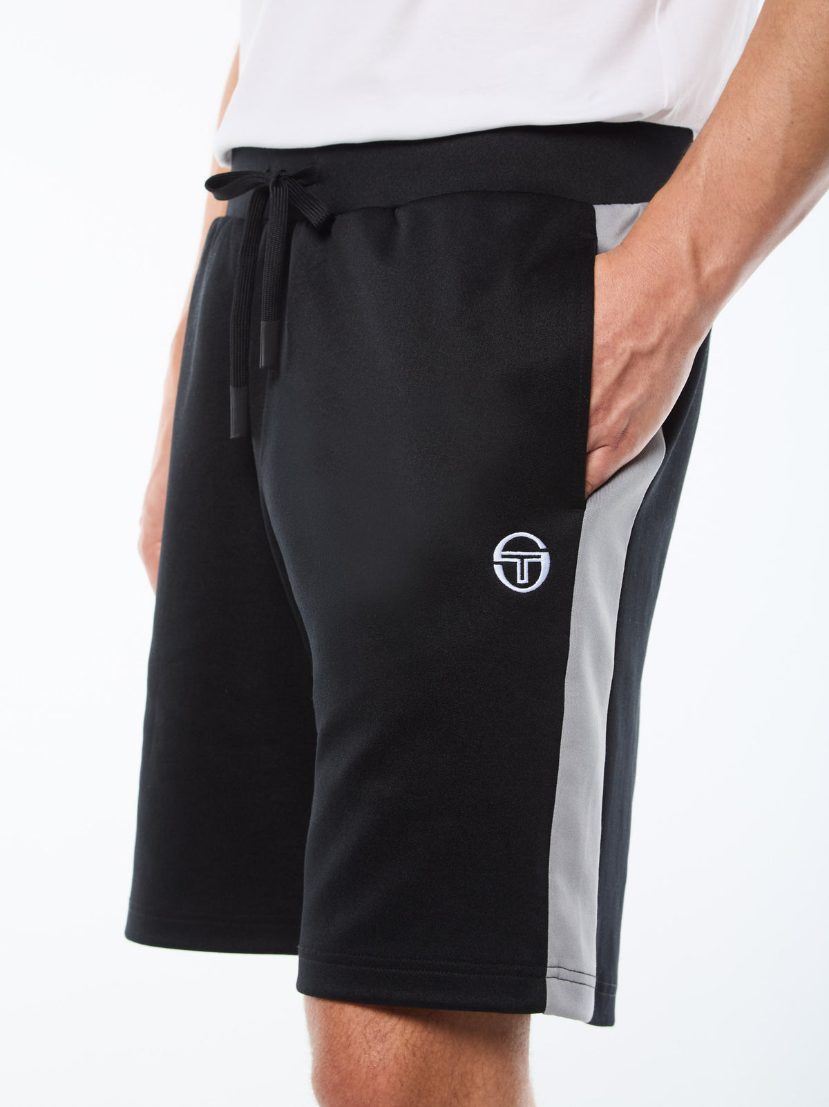 Viscotti Track Short in Black Beauty, view 7