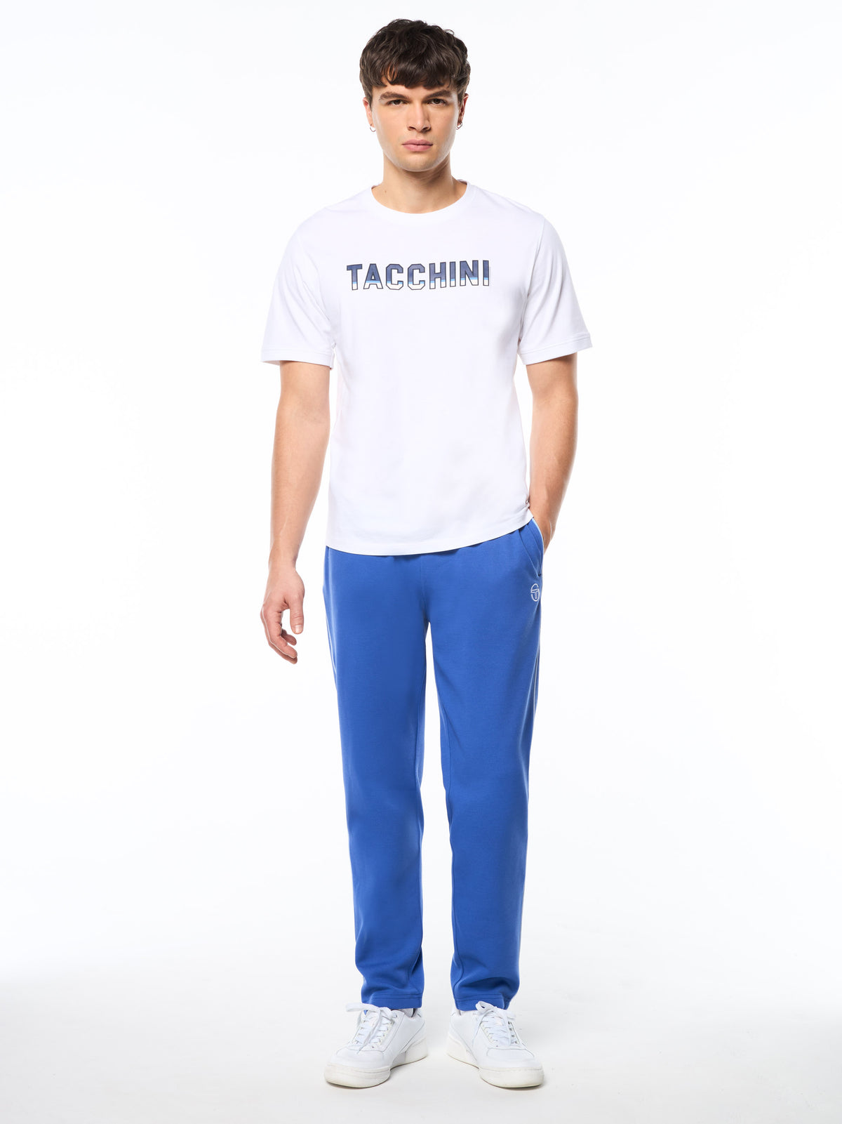 Strisce T-Shirt in Brilliant White, view 3