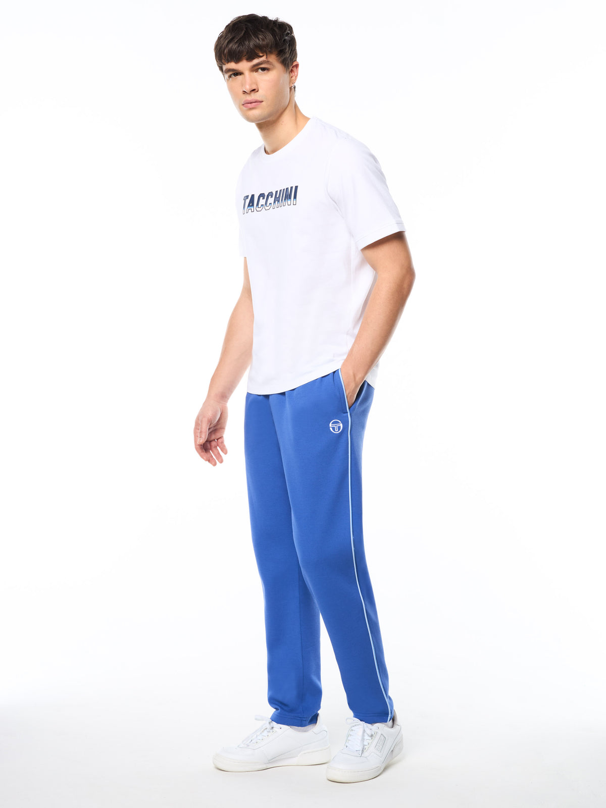 Strisce T-Shirt in Brilliant White, view 7