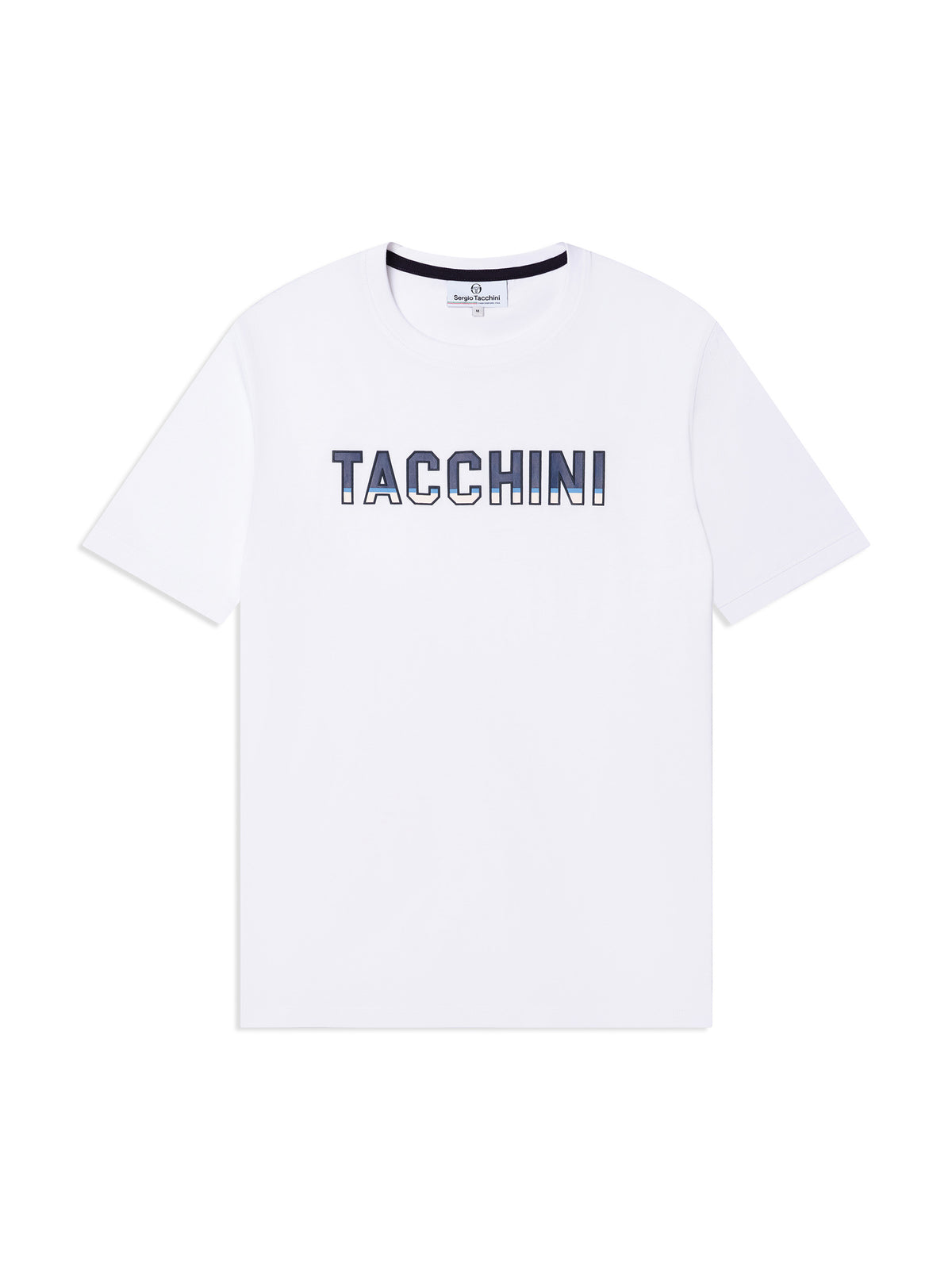 Strisce T-Shirt in Brilliant White, view 2
