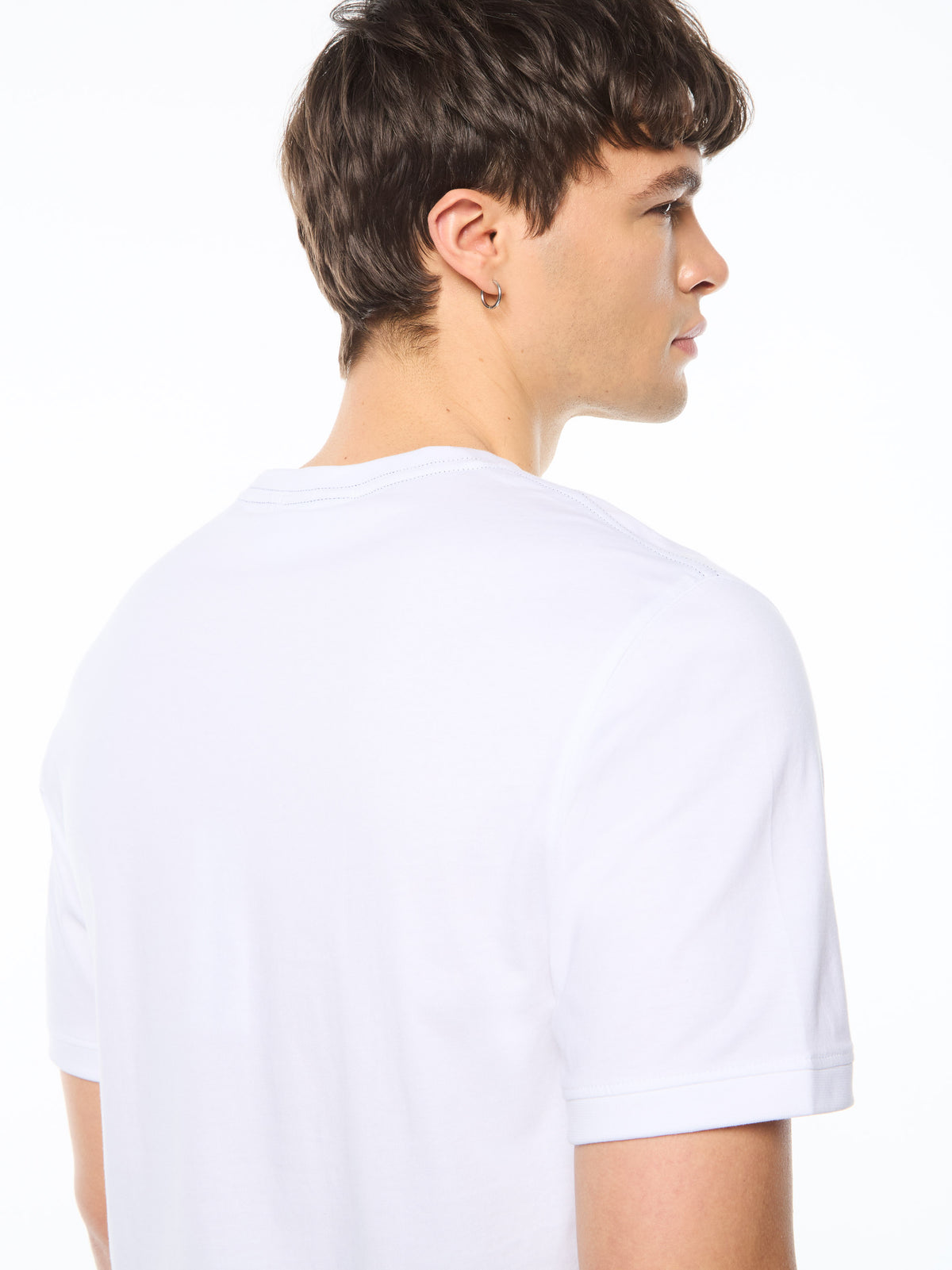 Strisce T-Shirt in Brilliant White, view 5
