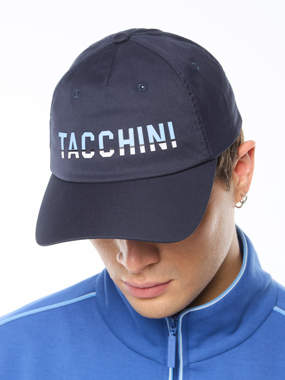 Strisce Hat in Maritime Blue
